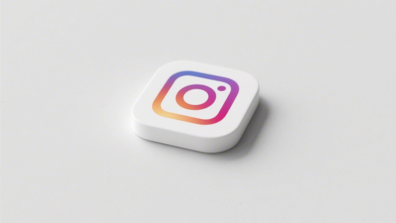 Minimal Instagram icon on clean background, representing a professional approach to Instagram content planning and audience engagement